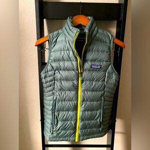 Patagonia Puffer Vest Green/Neon XS